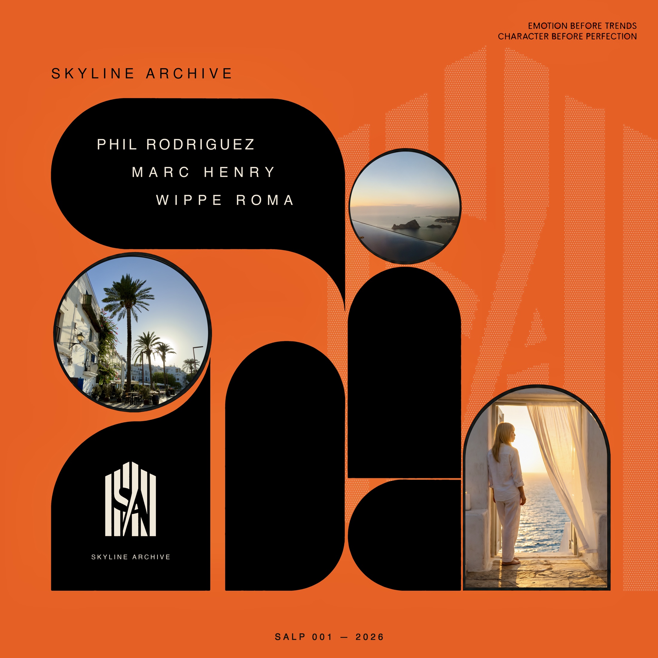 Official SALP 001 vinyl artwork featuring Phil Rodriguez, Marc Henry and Wippe Roma